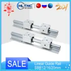 Линейный направляющий стержень для ЧПУ, 2 шт.компл., Sbr10, Sbr12, Sbr16, Sbr20, любая длина, с 4 подшипниками