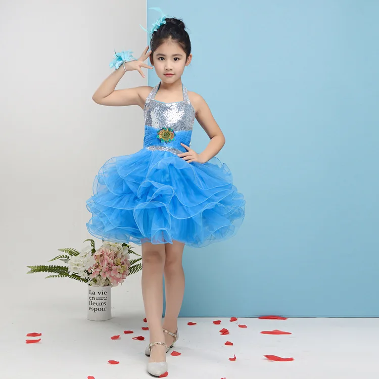 Детское платье для латиноамериканских танцев одежда бальных сальсы танго ча