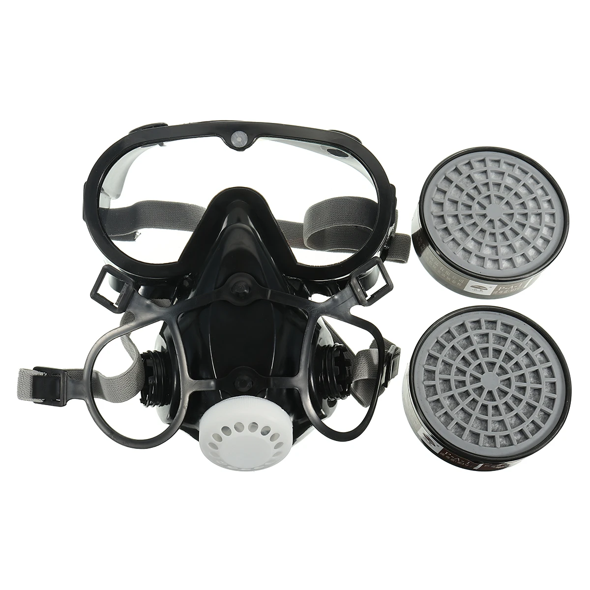 

NEW 1PCS Respirator Gas Mask Safety Chemical Anti-Dust Filter Military Eye Goggle Set Workplace Safety Prote