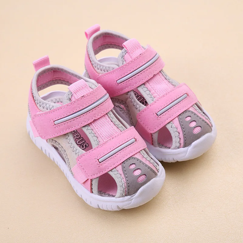 

2021 New Children Sandals Boys Girls Beach Shoes Soft Lightweight Closed-Toe Outdoor Kids Toddler Sandasl For Baby Shoes Summer