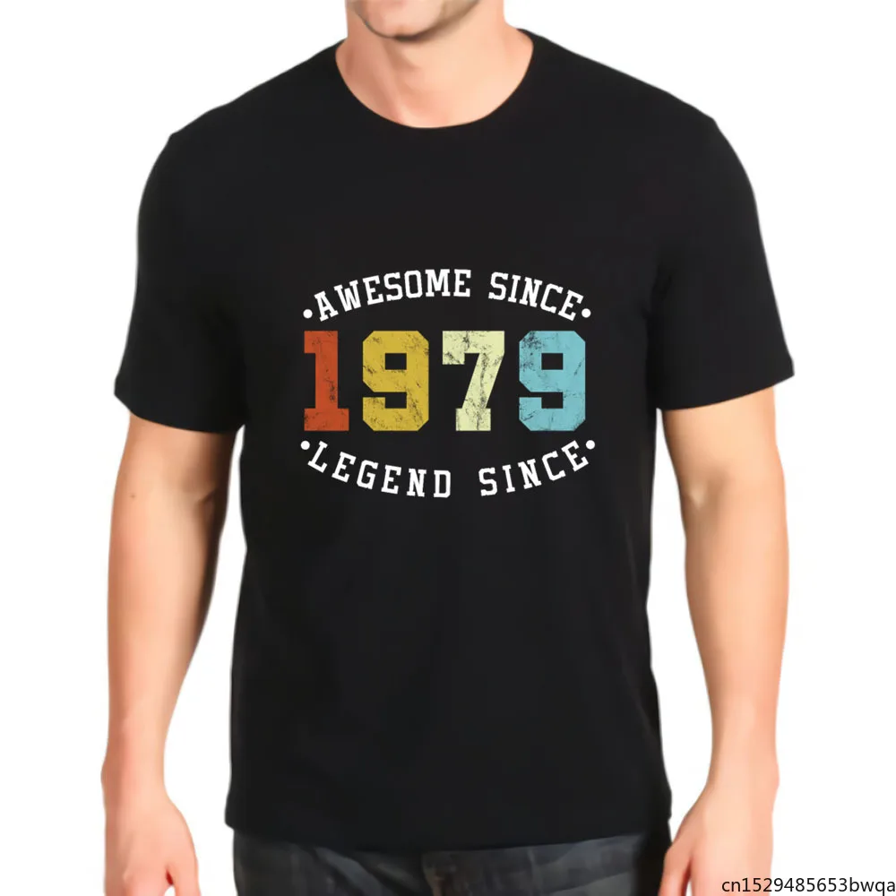 

Awesome Since 1979 42nd Birthday Celebration Gift Tri Blend Anime Best Seller Top Men's T-shirt Kawaii Graphic New TShirt