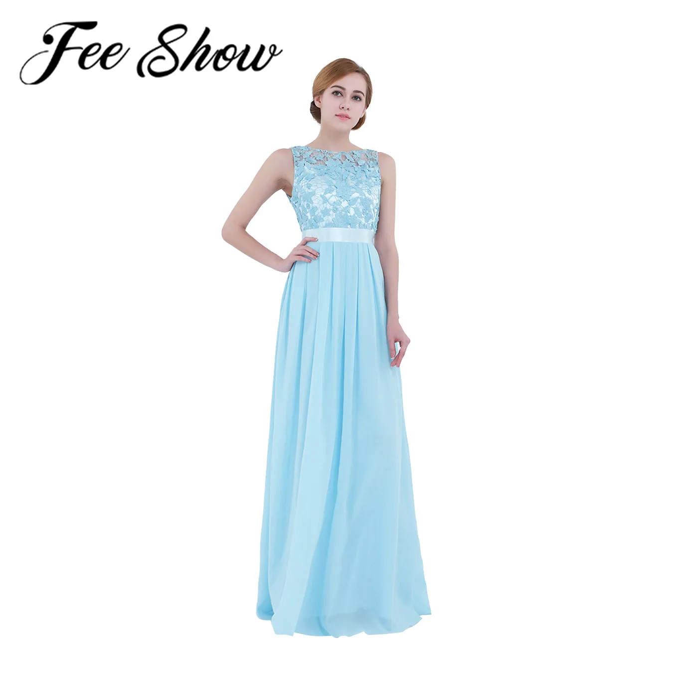 FEESHOW женское шифоновое платье подружки невесты летнее для свадьбы вечеринки