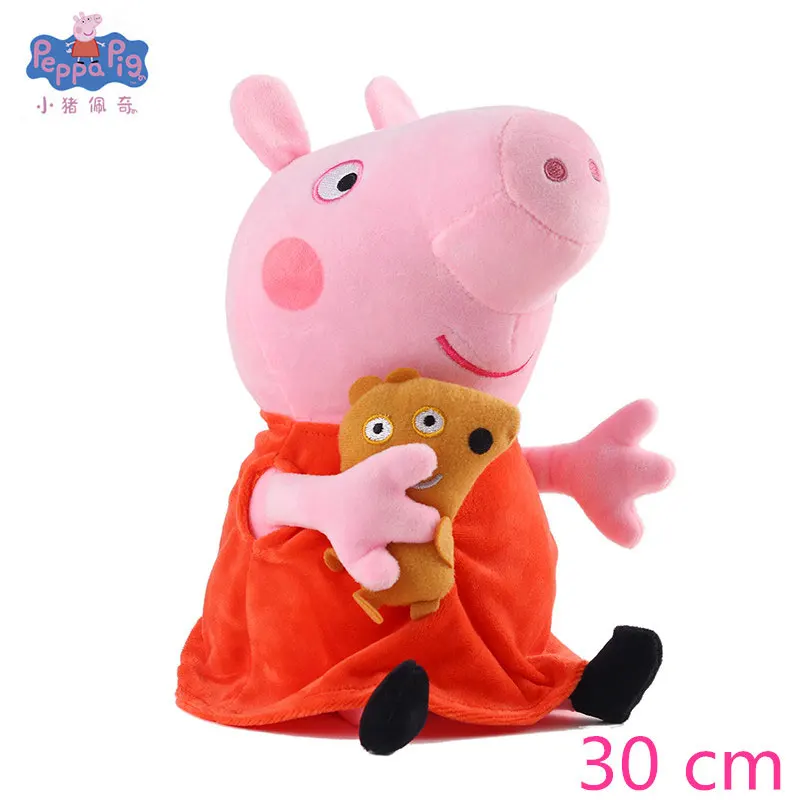19/30 см Подлинная Свинка Пеппа маленькая девочка Джордж свинка кошелек плюшевая