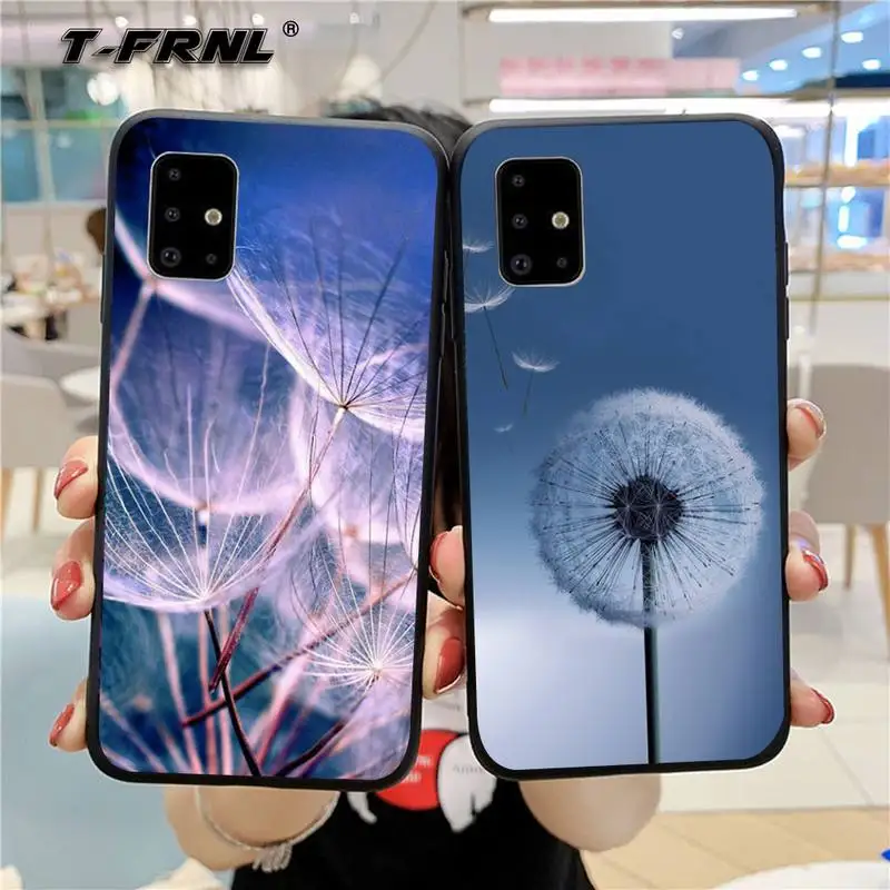

Flower Dandelion Ink Drawing Phone Case For Samsung S5 S6 S7 S8 S9 S10 S20 S21 Edge Plus E Fe Lite Cover
