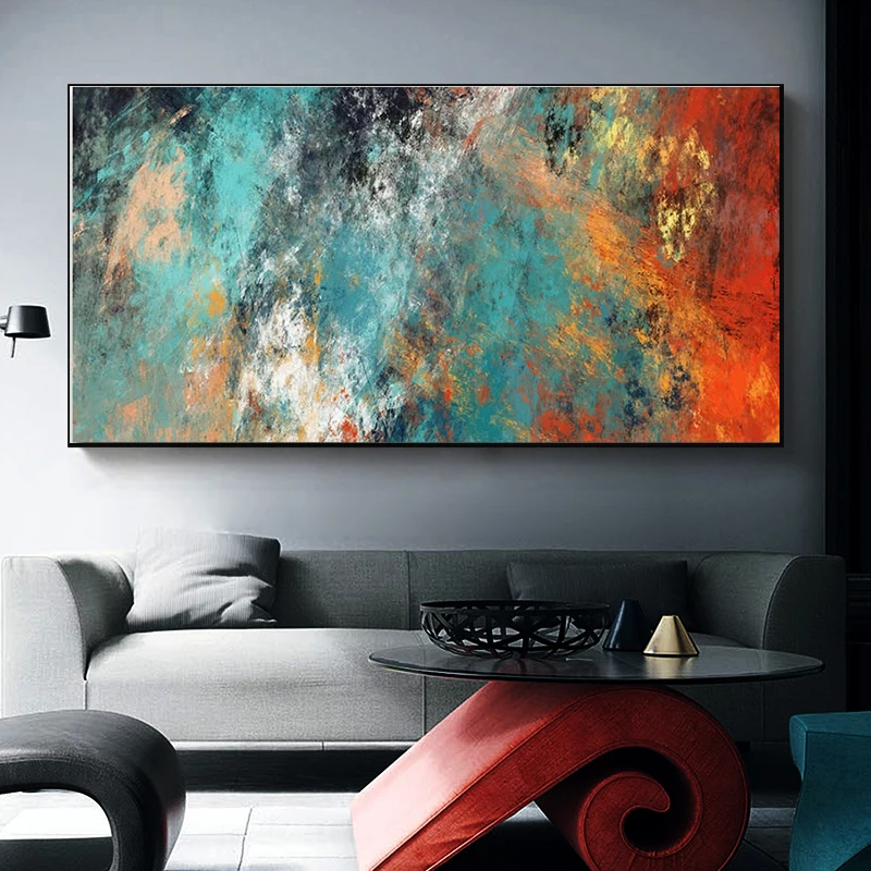 

Modern Abstract Colorful Cloud Canvas Painting Poster and Prints Wall Art Picture Scandinavian Cuadro for Living Room Decoration