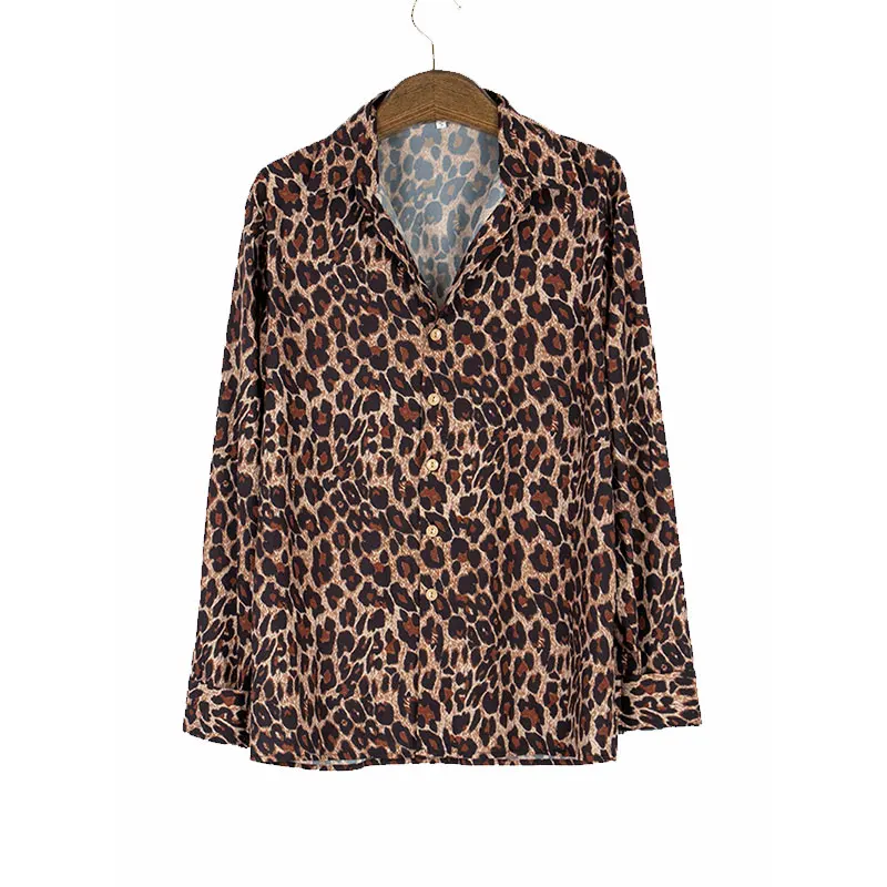 Мужская рубашка с отложным воротником Повседневная длинным рукавом и цифровым