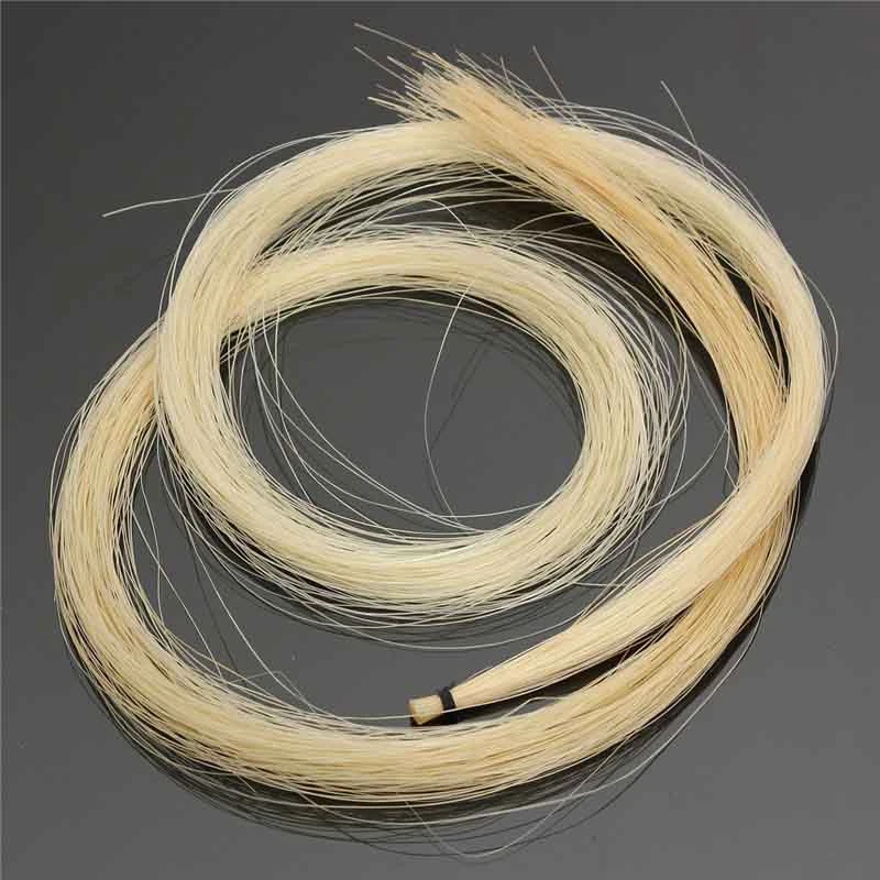 

2 Set Accessories: 1 Set 4/4 Violin Bowstring Strings (G-D-A-E) & 1 Set Hank 31-31.5 Inch Mongolian Horse Hair