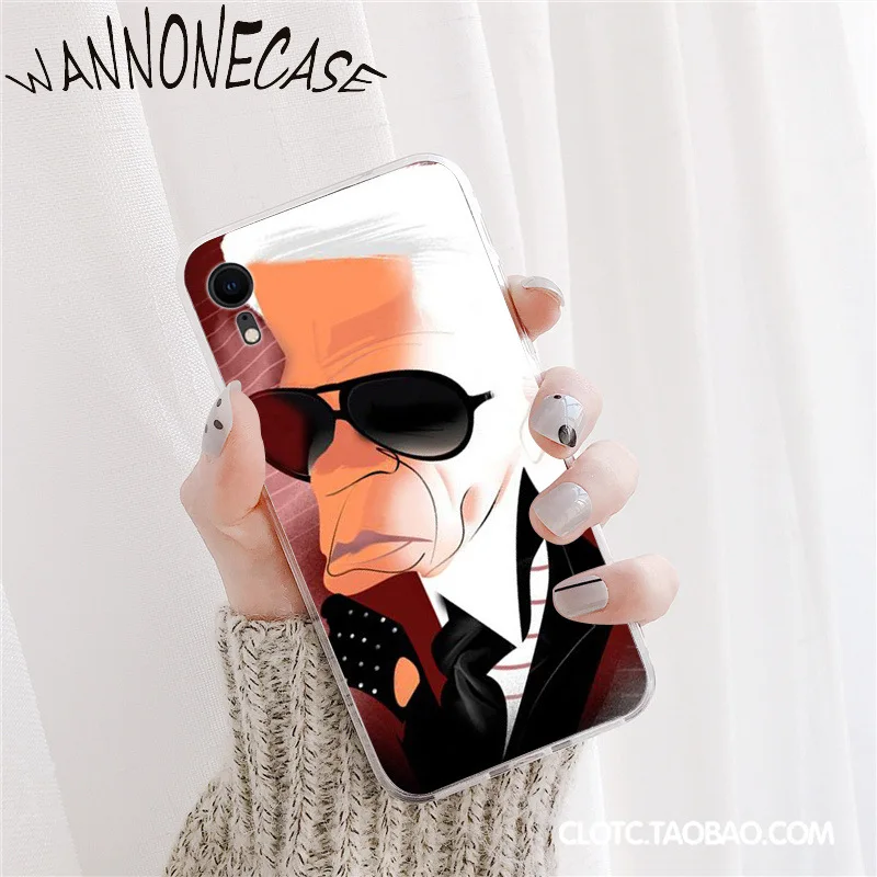 WANNONECASE Karl Lagerfeld Новинка чехол для телефона Fundas iPhone 8 7 6 6S Plus X XS MAX 5 5S SE XR 11 11pro promax