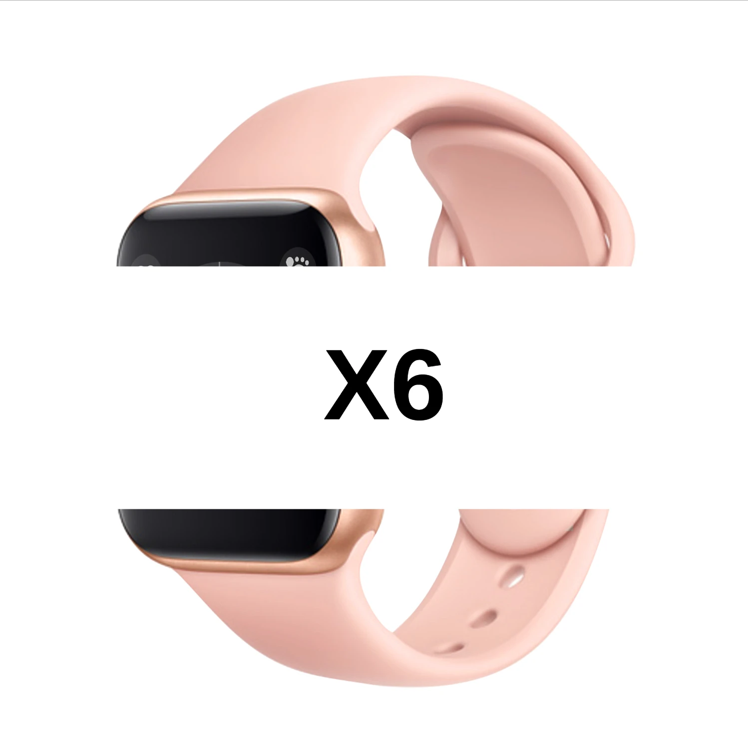 X6 full touch screen smartwatch Bluetooth call life waterproof heart rate blood pressure monitoring for Android Apple Passometer