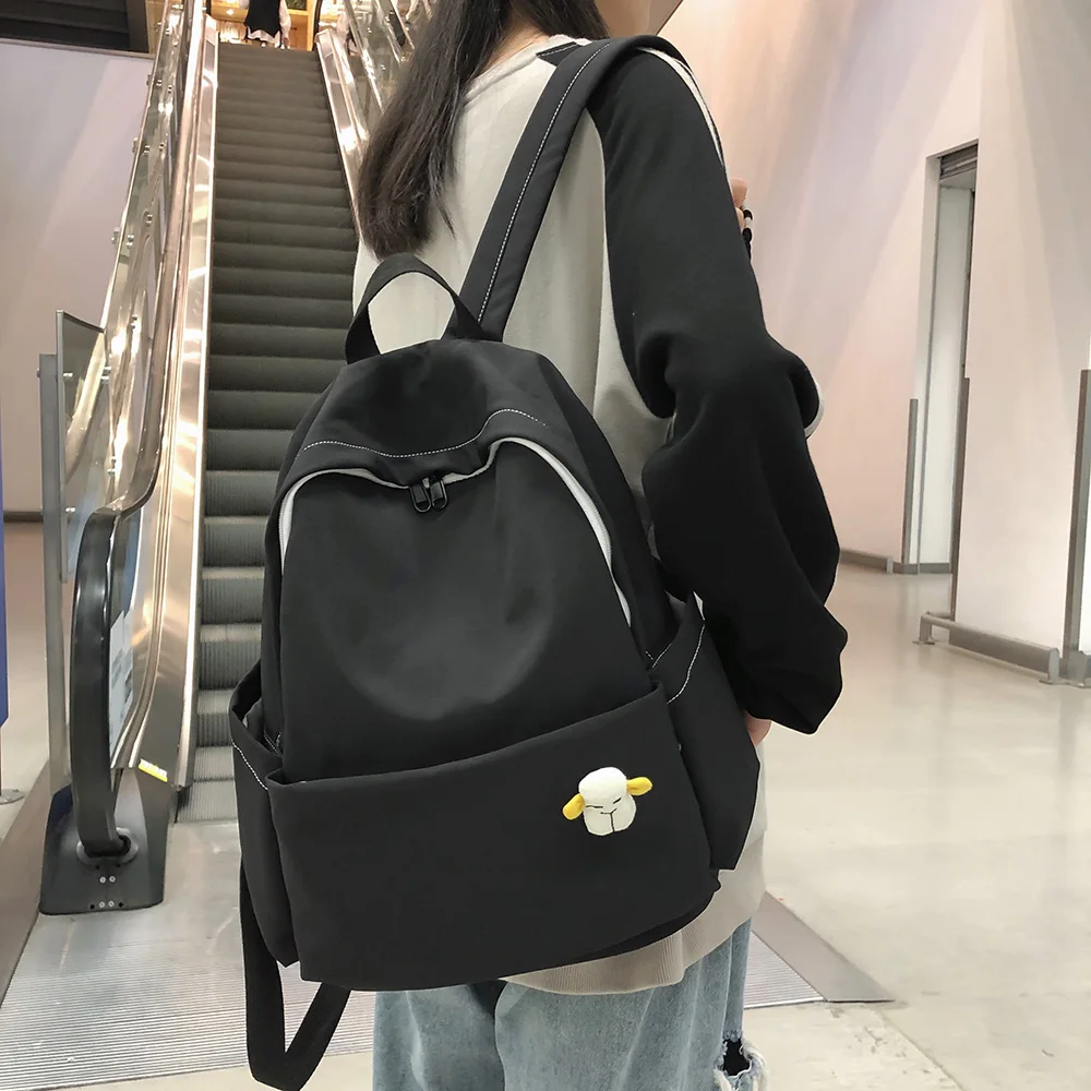 Студенческий женский милый рюкзак из водонепроницаемого нейлона женская