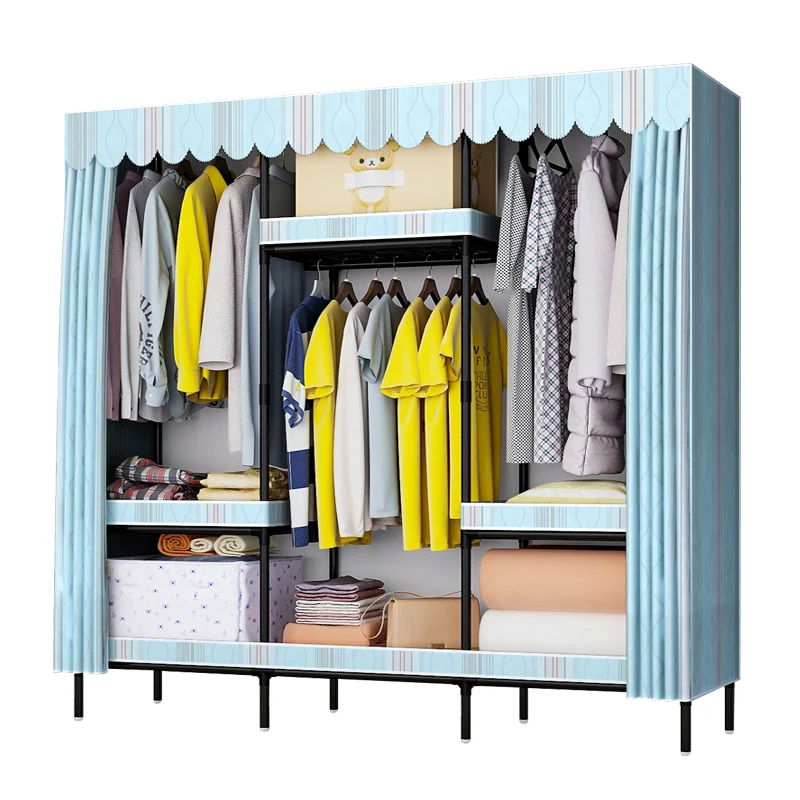 

GW-170 Better Quality Clothes Storage Durable Oxford Fabric Cloth Simple Wardrobe Closet Cupboard For Bedroom