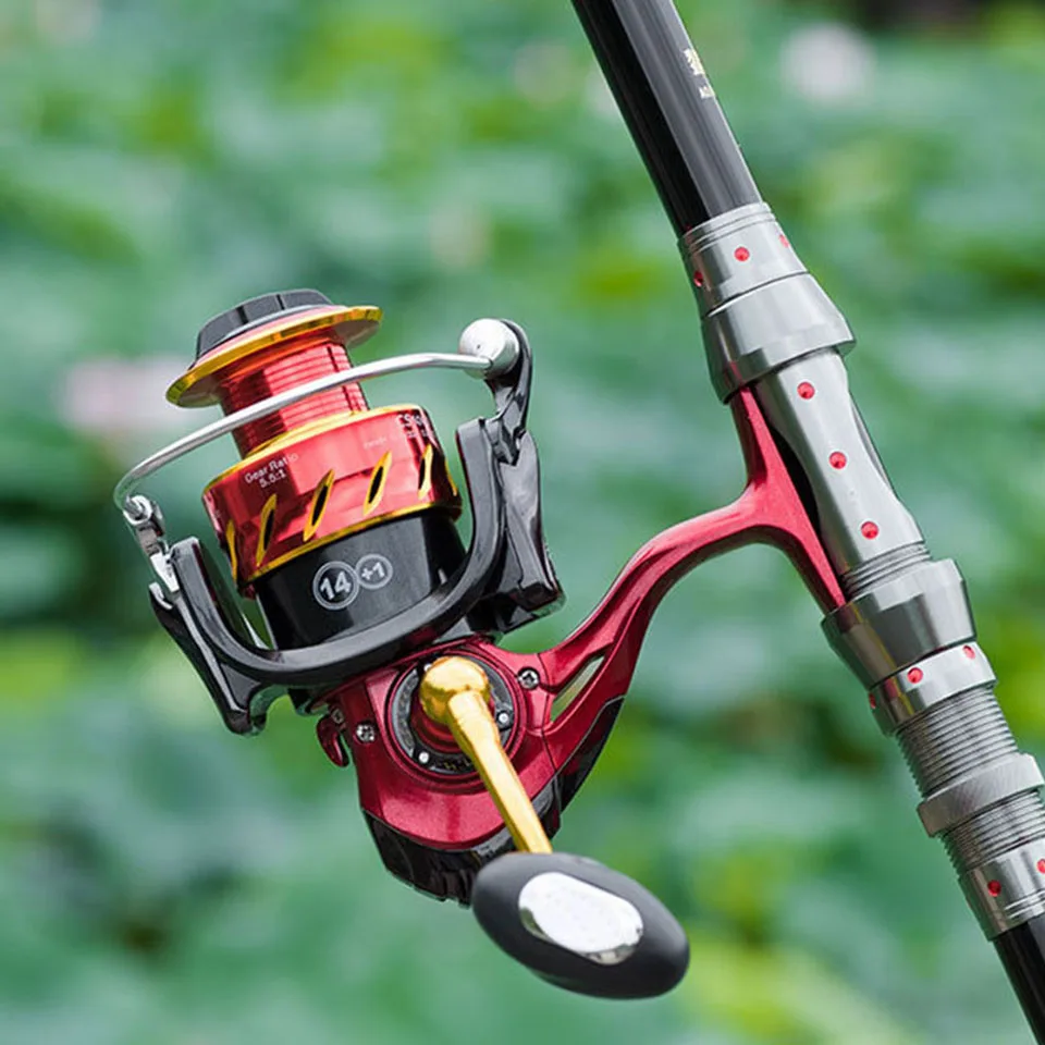 

WALK FISH High Speed Spinning Reel Fishing Reel 5.1: 1BB Metal Spool Fishing Reels Carp Fishing Sea Fishing Outdoor Casting Reel