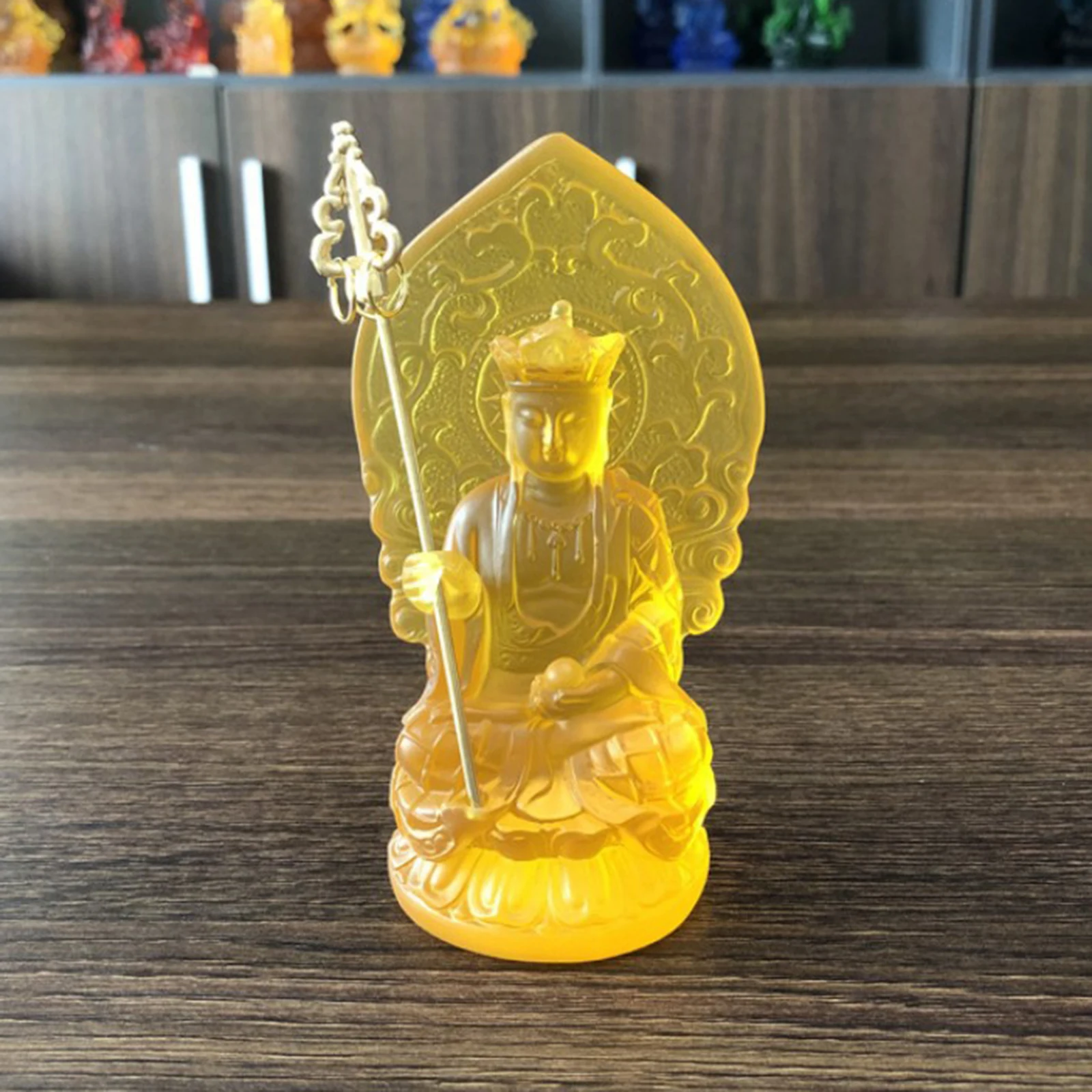 Статуя Будды из смолы Ksitigarbha Bodhisattva Tangseng статуя Восточно-Азиатский Декор | Дом и