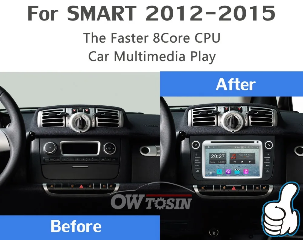 5 USB порт PX6/Восьмиядерный 4 Гб ОЗУ Android 9,0 автомобильный dvd-плеер для Mercedes Benz Smart Fortwo 2011 2012 2013 Автомобильный gps Радио DSP