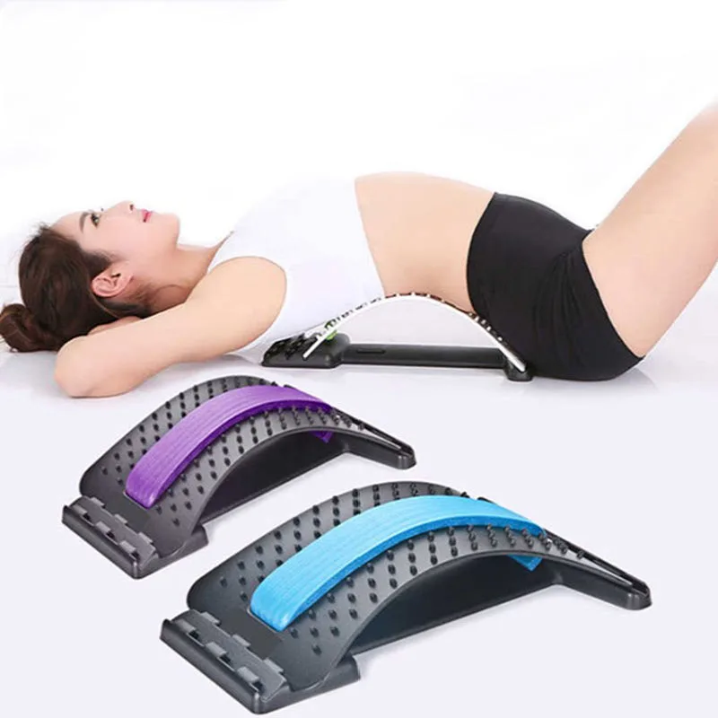 

Multi-Functional Household Lumbar Back Stretcher Spine Correction Open Back Lumbar Auxiliary Massager Pain Relief Relaxation