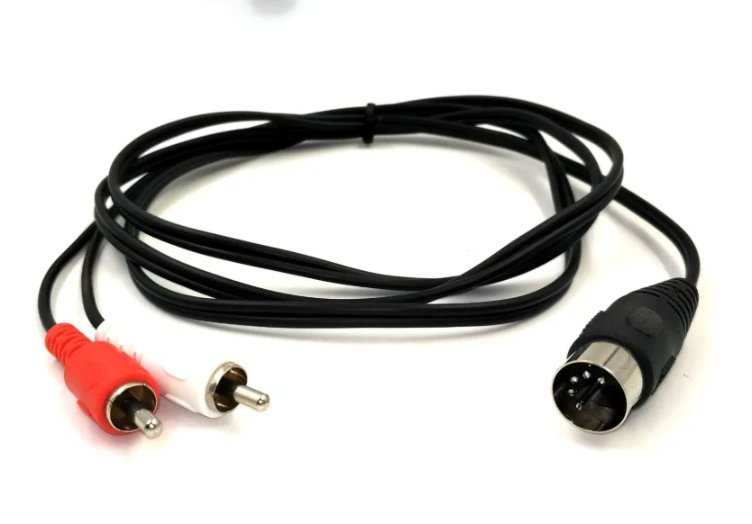 5 контактный кабель миди с разъемом папа на 2 штекера двумя RCA аудиокабель для Naim