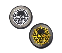 cf skull embroidery badge pattern military tactical patch outdoor accessories for clothing cap backbag hook loop