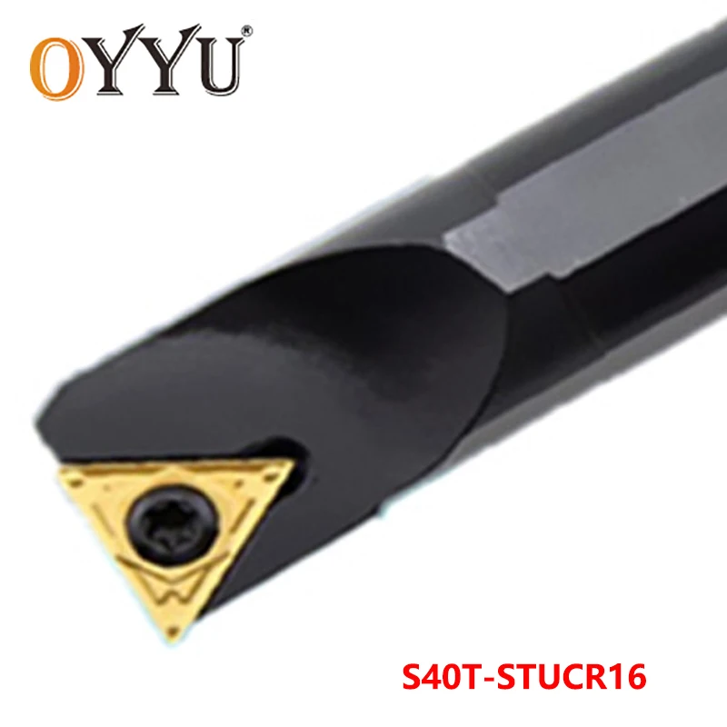 

Oyu S40T-STUCR16 сверлильный стержень токарный инструмент хвостовик использование карбида вставки TCMT16 внутренний токарный станок инструменты Ре...