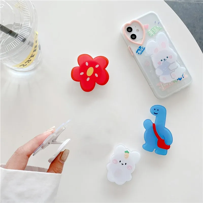 Симпатичный мультяшный держатель для телефона складной милый iPhone Samsung Huawei Mi