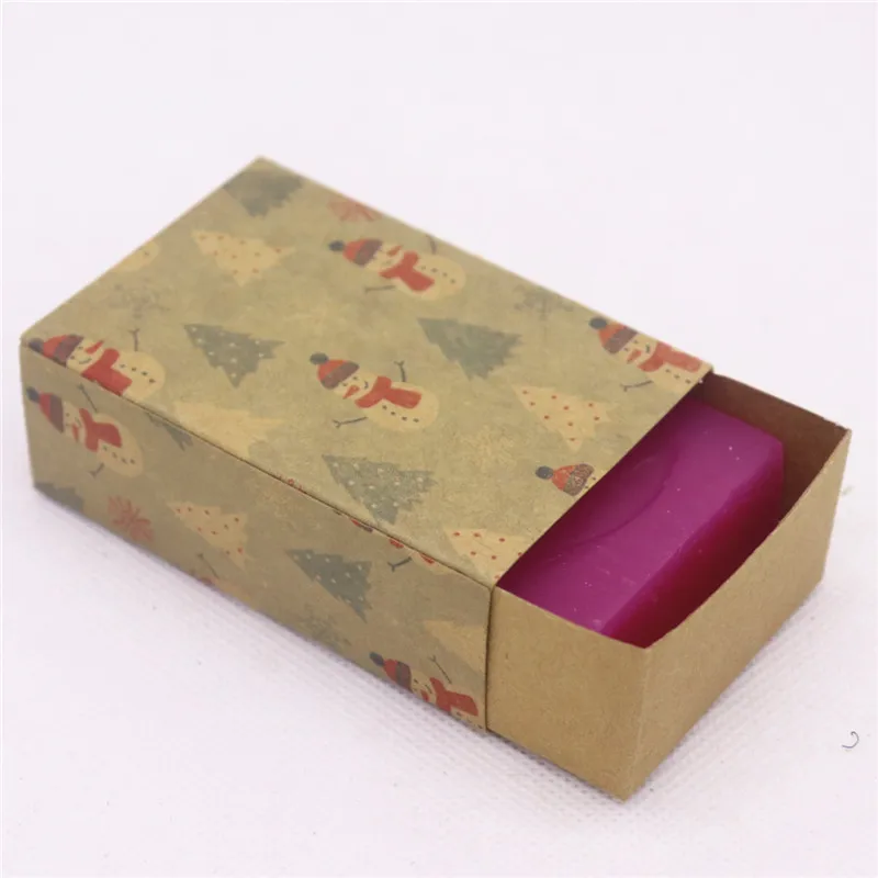 box as pic 5 шт. в партии, веселая Рождественская Подарочная посылка, ручная работа, милая Свадебная посылка, белая/крафт-коробка с цветочным узором - Цвет: box as pic
