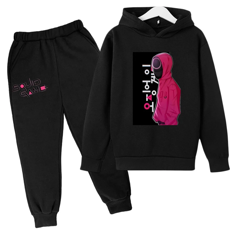 

Squid Game Sets Tracksuit Sets Kid Girl Clothes Boys Sweatshirt Kids Hoodie Pant 2pcs weatshirt kids Christmas Boy sets
