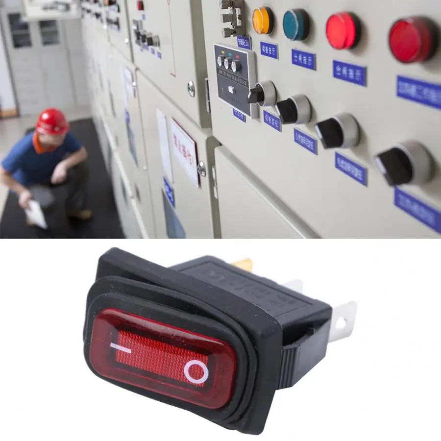 Выключатель питания 3 шт. выключатель света водонепроницаемая лампа Pin Тип