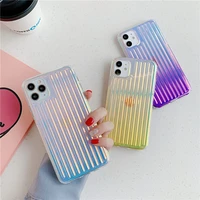 gradient double sided laser holder phone case for iphone 12 11 13 14 pro max case xs max for iphone 7 8 plus se2 14pro 14max