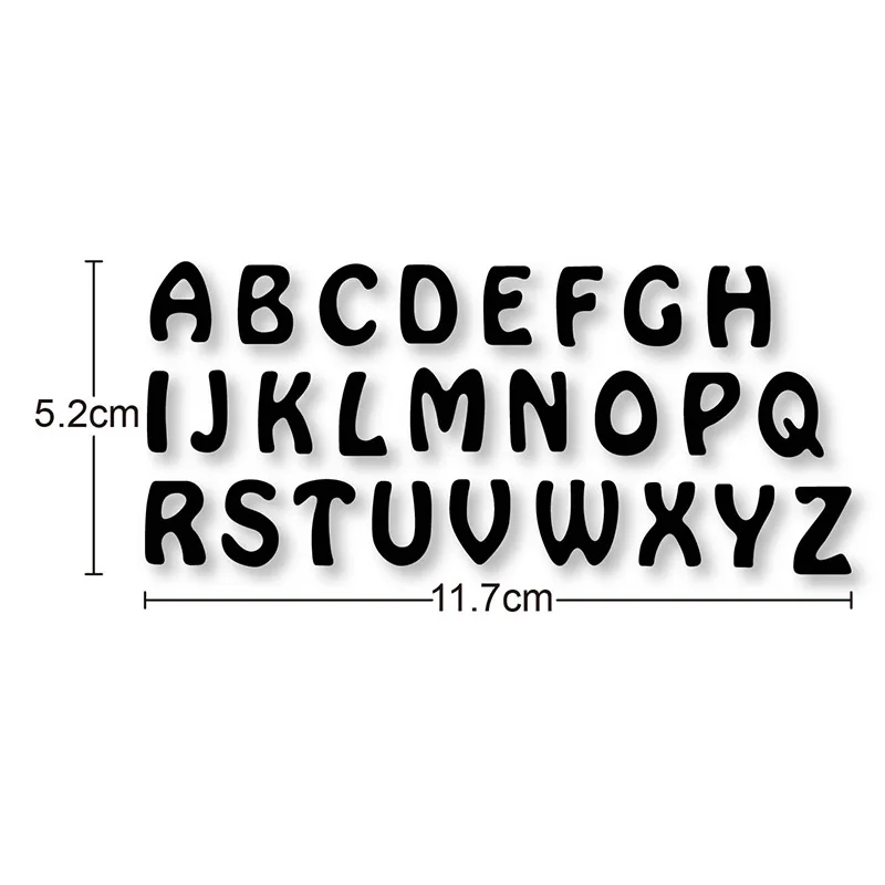 

Metal Cutting Dies For Scrapbooking Embossing Die 26pcs alphabet letters Cut Dies DIY Paper Cards Craft Stencils