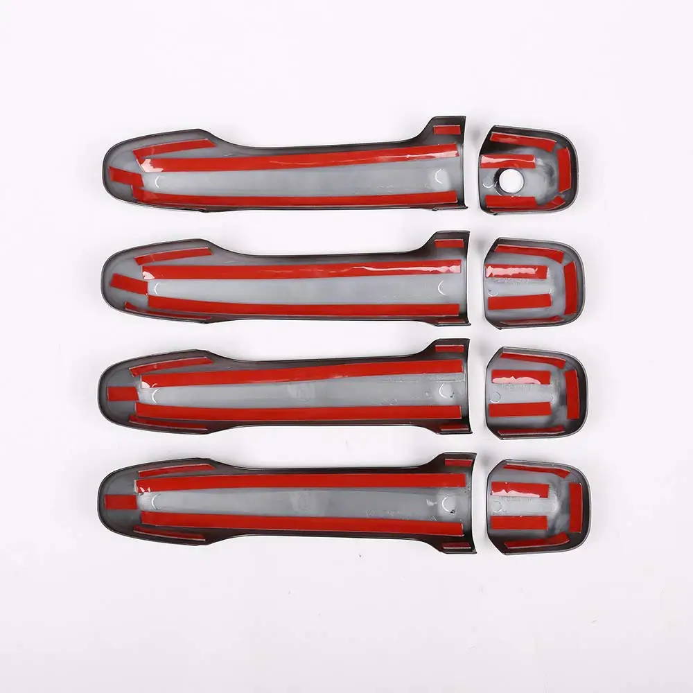 Черная хромированная крышка ручки двери из АБС-пластика автомобильные