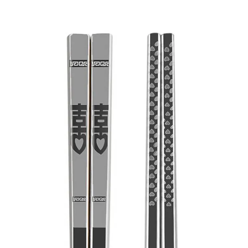 10 пар в комплекте Китайские палочки дозирующая детская ложка для двойное счастье