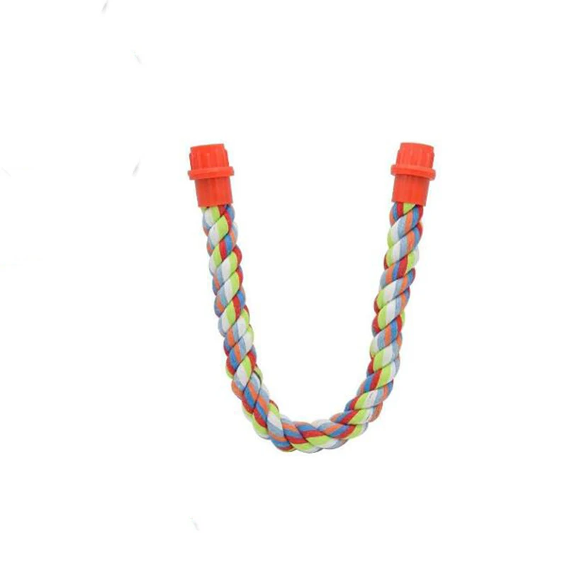 

Simple Pet Bird Parrot Cotton Rope Parakeet Cage Standing Perch Chewing Toys Hamsters Conure Cage Standing Climbing Ladder
