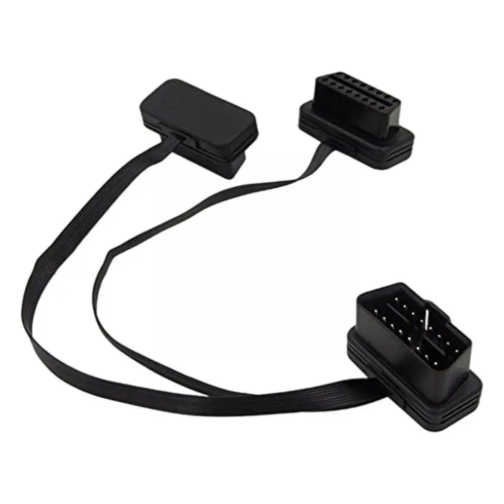 

Автомобильный Удлинительный кабель Obd, один точка, два/один, два локтевой кабель, диагностический удлинитель Obd2, адаптер M, плоский соедините...