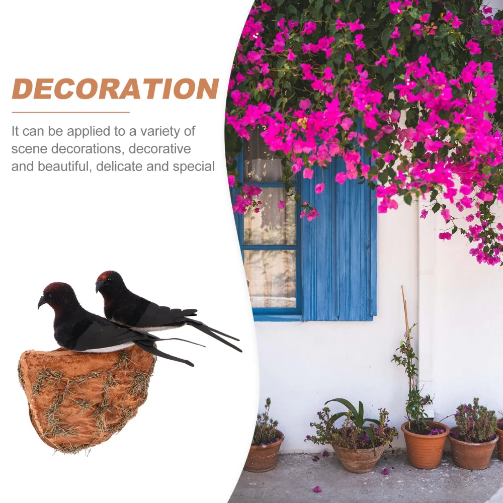 1 Набор декоративных украшений для фотосъемки в виде гнезда Ласточки|Садовые