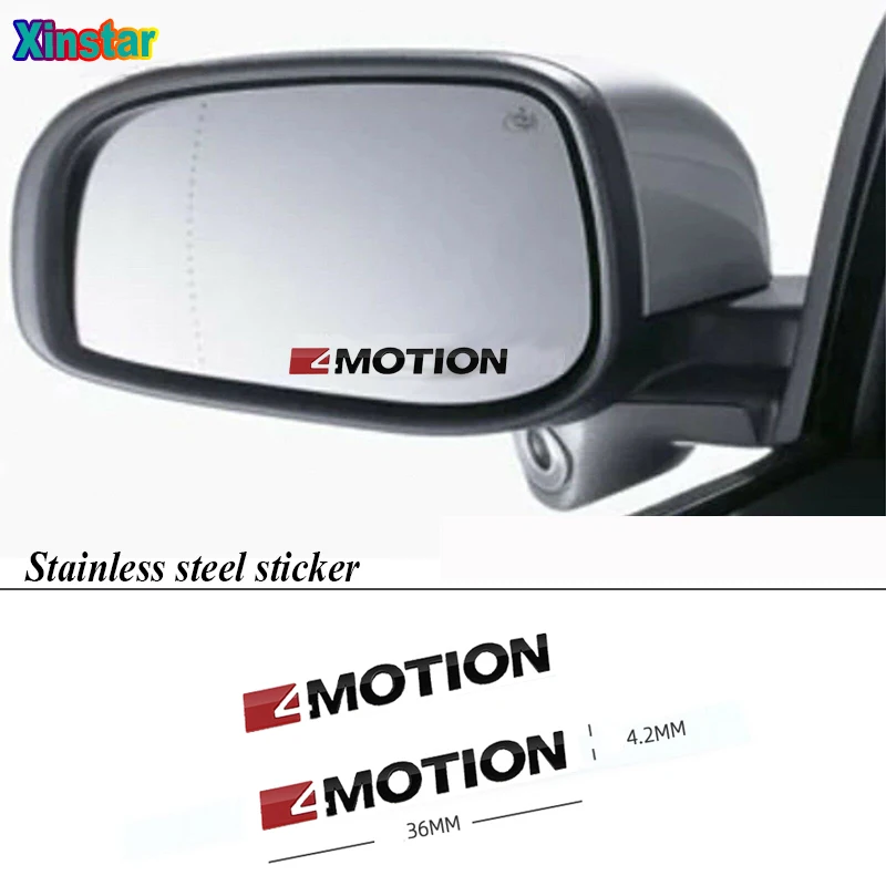 2 шт. 4 движущиеся автомобильные наклейки s для VW Golf Passat Scirocco LAVIDA Jetta CC EOS Polo Touareg Tiguan