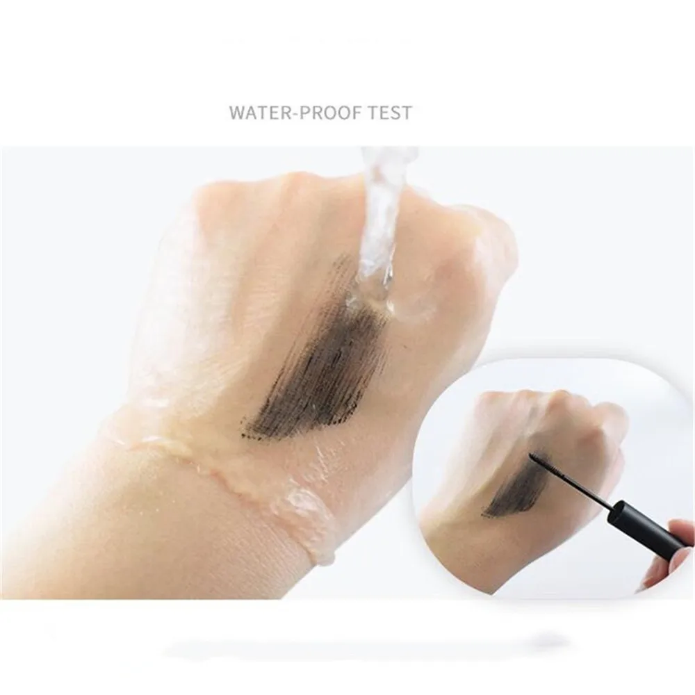 Ресницы Тушь 3D волокно для ресниц черные длинные ресницы силиконовая кисть изгиб