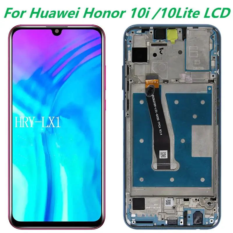 

For Huawei Honor 10 Lite LCD Touch Screen Digitizer Assembly Original 6.21" Honor 10i HRY-LX1 HRY-LX1T LCD Display With Frame