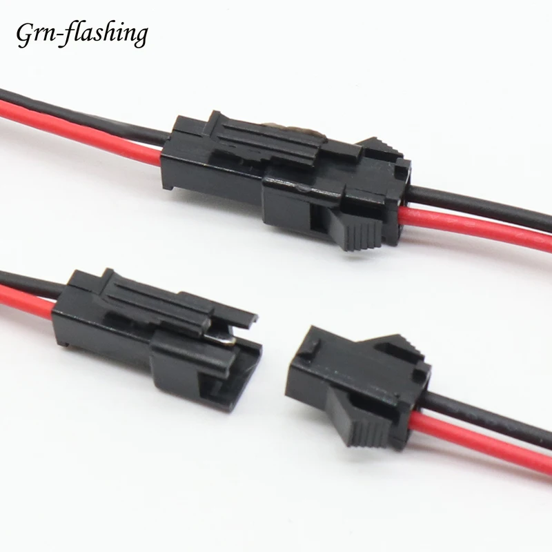 2 Pin SM JST разъем кабель-удлинитель для 22AWG 60 см женские на обоих концах для подключения внешних устройств к Электрический Медь провода для Светодиодный жесткой полосы Ni-Cd Батарея пакет