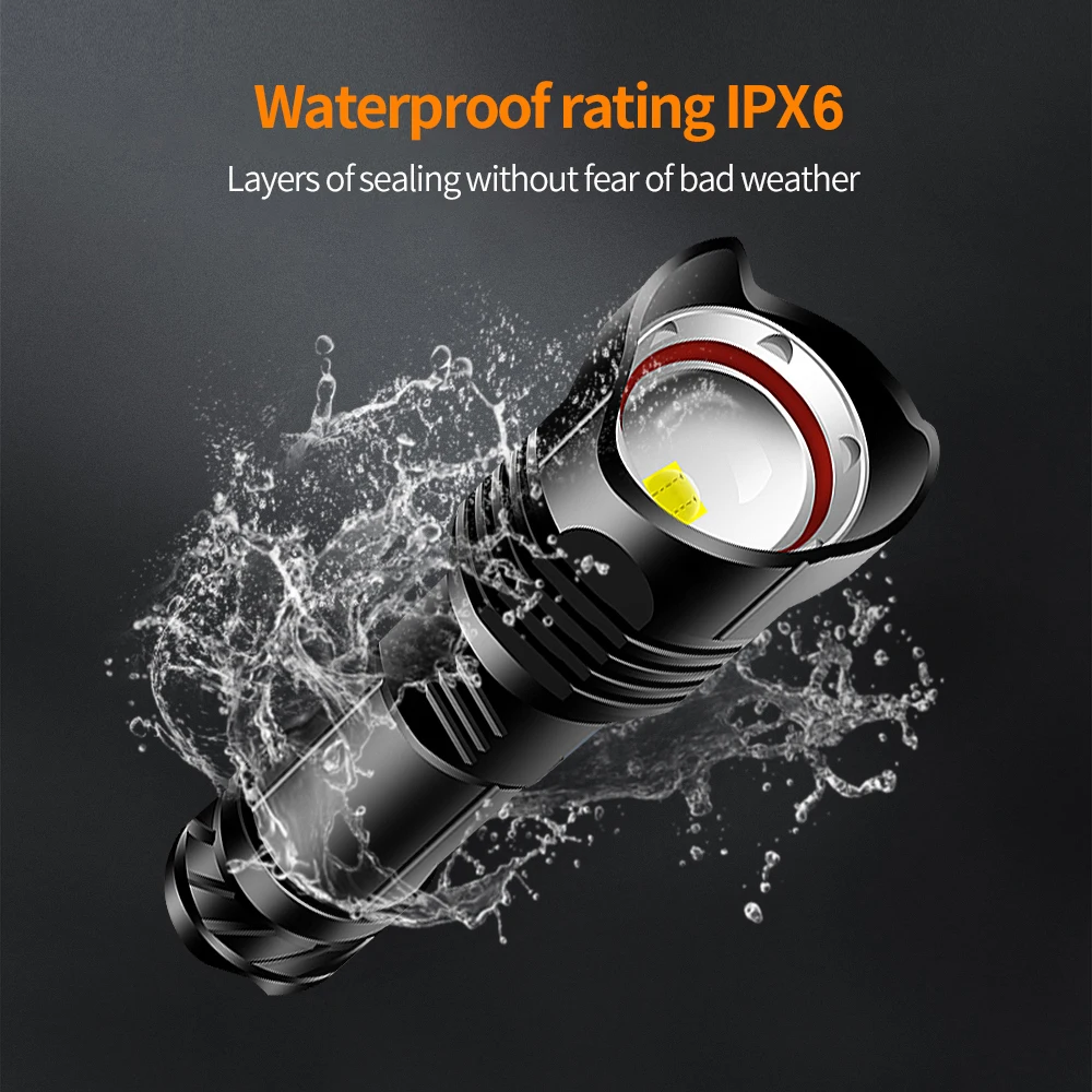 Самый мощный светодиодный фонарик XHP170 тактический фонарь Xhp90 Xhp70 с Usb-зарядкой