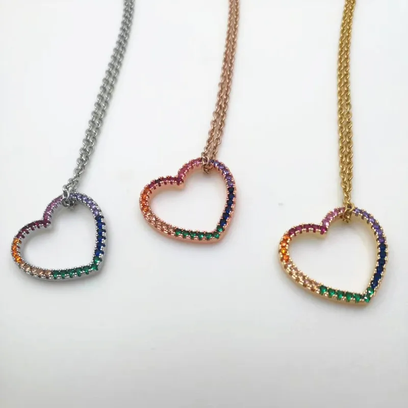 Лидер продаж модное женское ожерелье золотого и розового цвета из нержавеющей