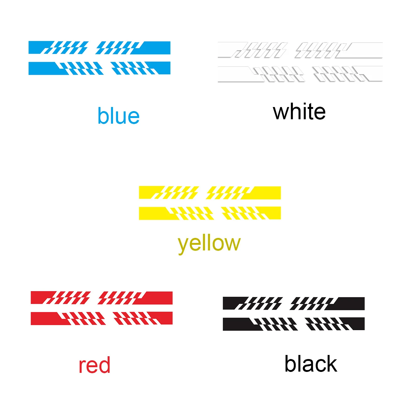 

2pcs Car Stickers Auto Vinyl Film Wrap Both Side Stripes Decoration Styling Decal Automobiles Sports Tuning DIY Car Accessories