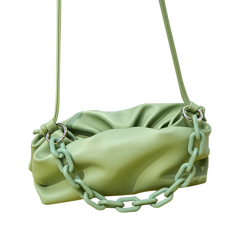 Ceossman новая сумка из мягкой кожи украшенная облаком для вечеринки на одно плечо