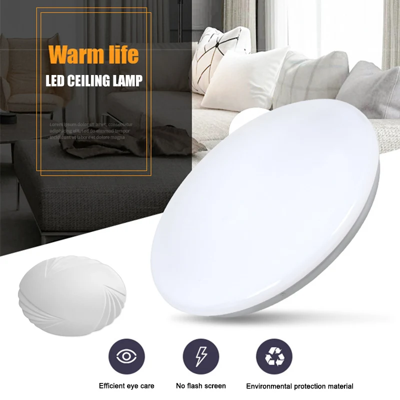 

Минималистичный потолочный светильник с регулируемой яркостью 12 Вт/18 Вт/24 Вт с дистанционным управлением для прихожей, ванной комнаты, кухн...