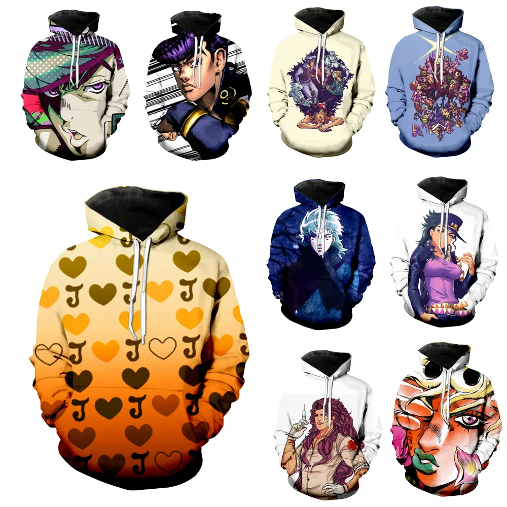 LIASOSO новинка для мужчин и женщин Джорно Джованна толстовка 3D принт аниме Джоджо