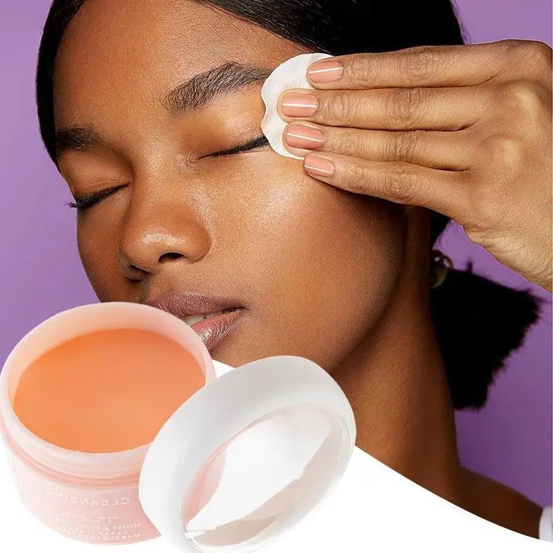 

Makeup Remover Cream Deep Cleansing Gentle Makeup Reomver Strong Effect Cleaning Balm Mild Cleanser Oil-free Face Pore W6J8