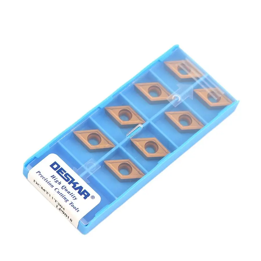10 шт. DESKAR DCMT11T304 LF9018 DCMT11T308 высокого качества карбидная вставка с ЧПУ токарно