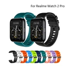 Ремешок силиконовый для Realme Watch 2 Pro, мягкий браслет для смарт-часов Realme Watch SPro, 22 мм
