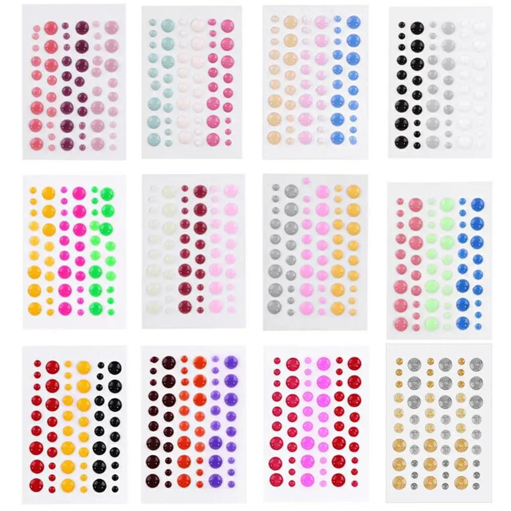 Самоклеящаяся эмалированная точка эмалированные точки полимерная наклейка для