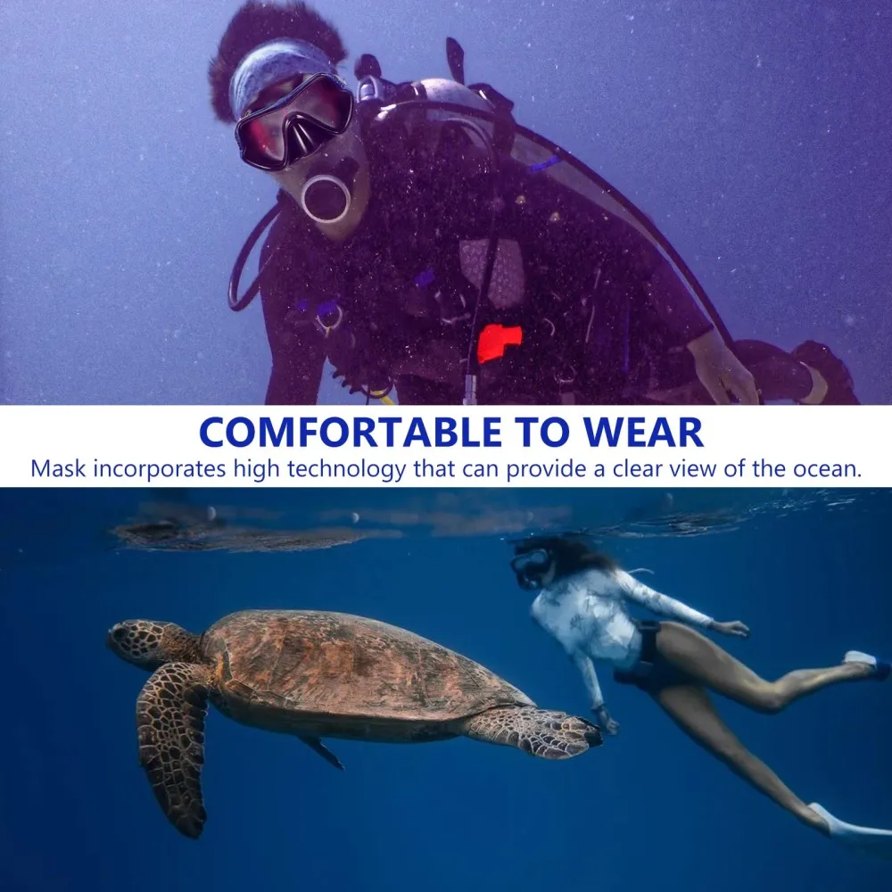 

1 Set Adult Snorkeling Mask Snorkel Set Compact Lightweight Snorkeling Gear