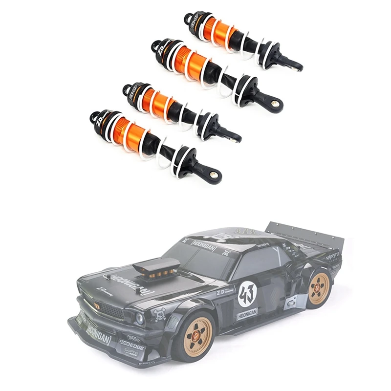 

ZD 4Pcs Metal Shock Absorber 110Mm With Wheel Tires Tyre 17Mm Hex For 1/8 Traxxas X-Maxx Summit ,1/7 ZD Racing EX-07 EX07