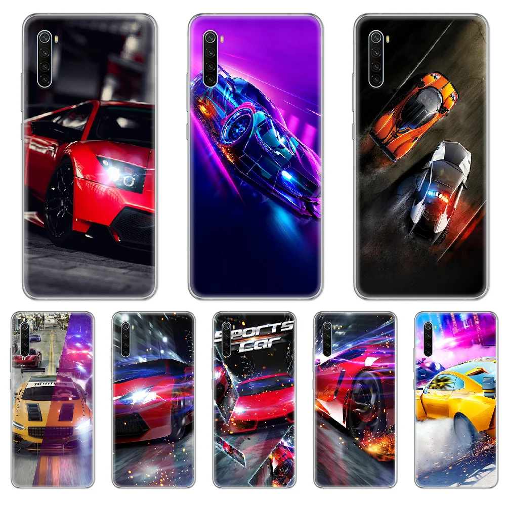 Красный синий спортивный гоночный автомобиль крутой чехол для телефона xiaomi Redmi 3S